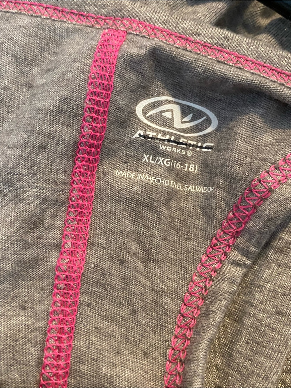 Athletic Works Gray Racerback Tank with Pink and Blue Graphic - Picture 2 of 2